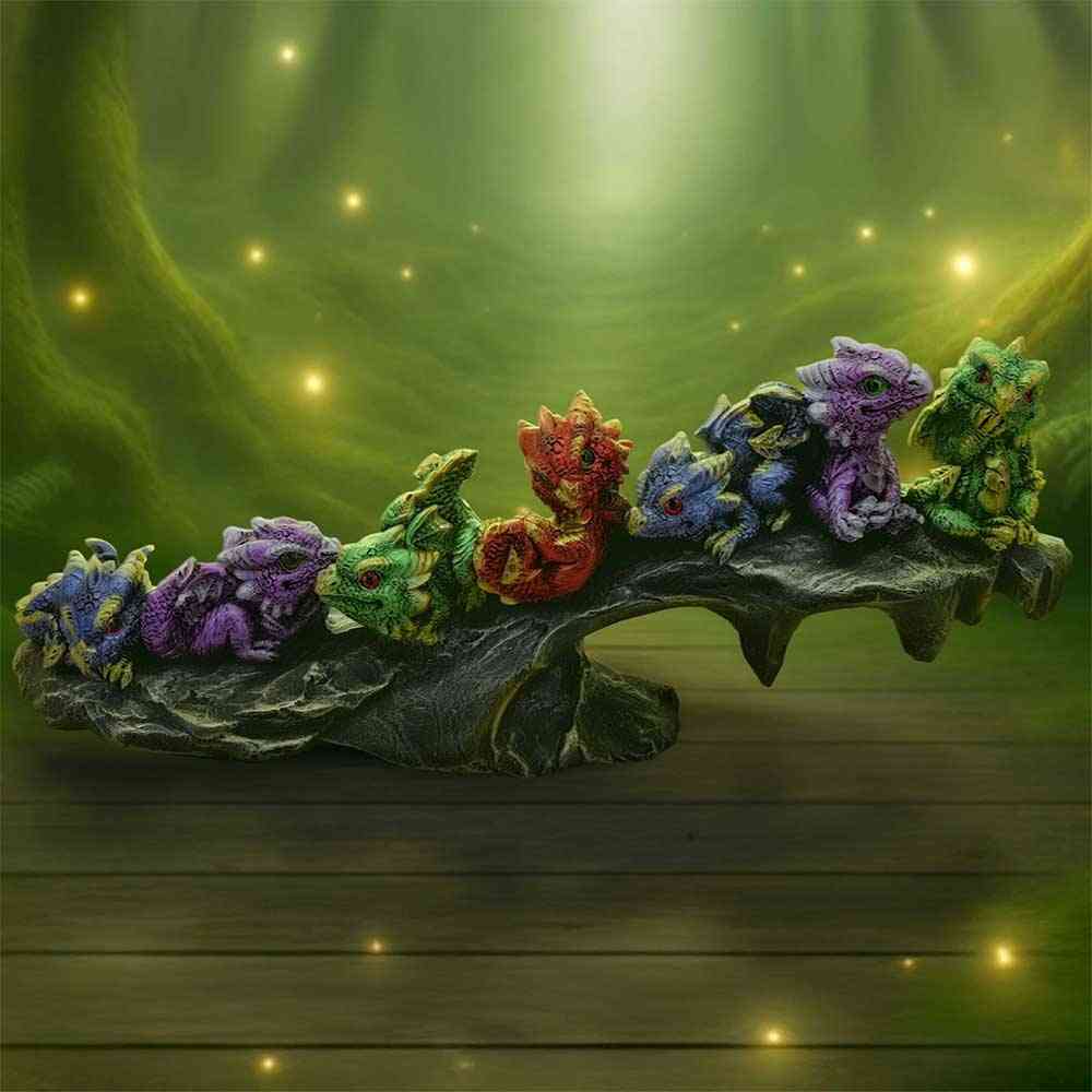 Nemesis Now - Hatchling Haven Dekorative Figur - Drachen - Mehrfarben